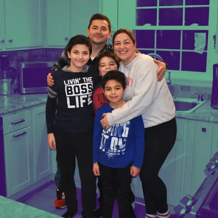 Family who has benefitted from Home Repair Services