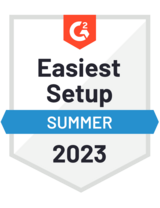 G2 Summer 2023 Easiest Setup Volunteer Management Badge