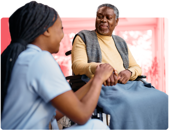 Nurse with Deaconess Nurse Ministry providing care to a patient