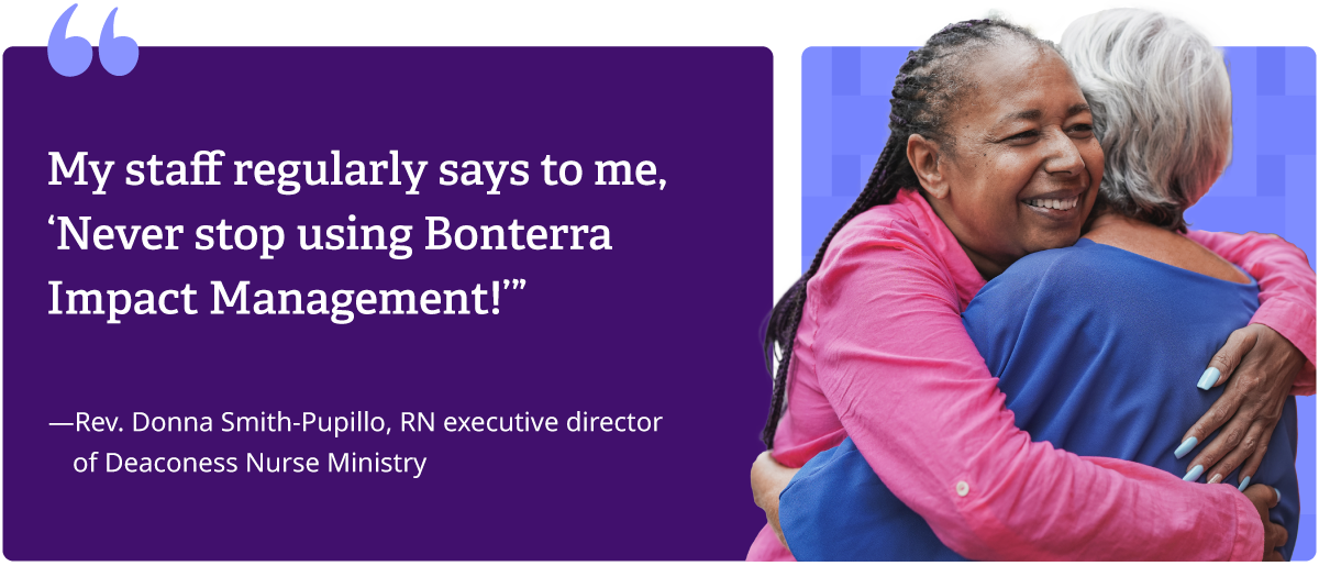 "My staff regularly says to me, 'Never stop using Bonterra Impact Management'"