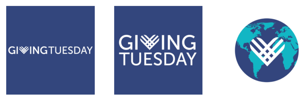 These three graphics include the GivingTuesday logo and are designed to help nonprofits improve their social media strategy for GivingTuesday.