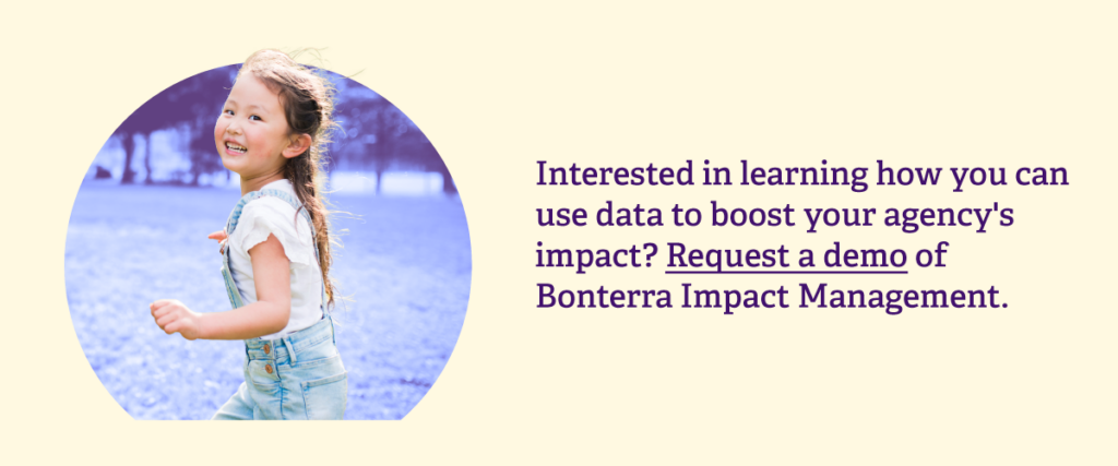 Interest in learning how you can use data to boost your agency's impact? Request a demo of Bonterra Impact Management