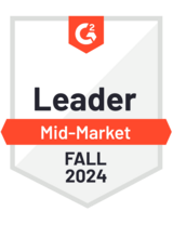 G2 Award Badge Leader Mid-Market Fall 2024