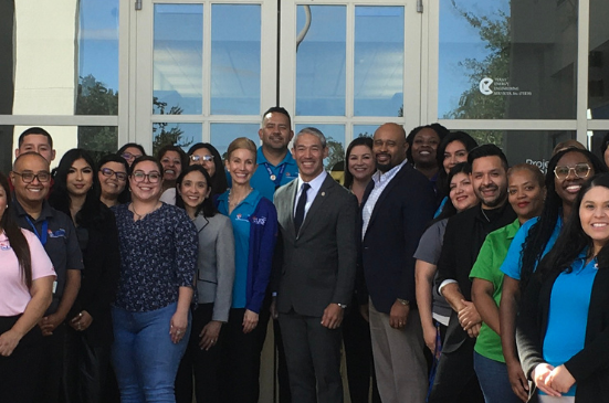 Project QUEST staff with San Antonio Mayor Ron Nirenberg