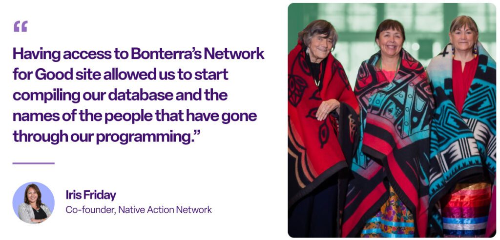 "Having access to Bonterra’s Network for Good site allowed us to start compiling our database and the names of the people that have gone through our programming.”