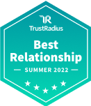 TrustRadius Best Relationship - Summer 2022 - Apricot