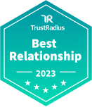 TrustRadius Best Relationship - 2023 - Apricot